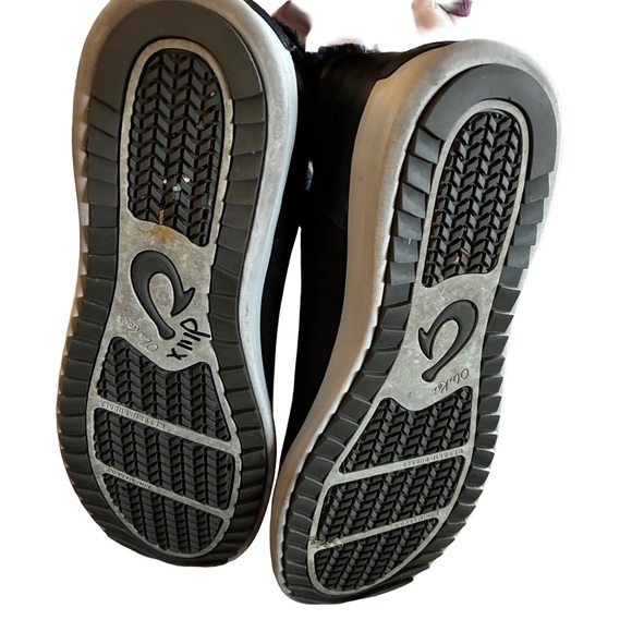 OluKai Malua Hulu Slip On Boot Black Womens 8 Sneaker Suede $160 MSRP - Picture 5 of 6